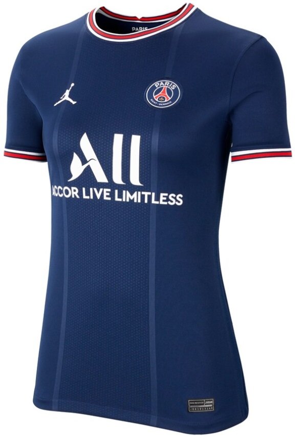Camisa Feminina I PSG 2021 2022 Air Jordan oficial